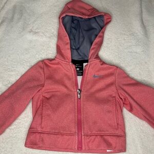 Nike Coral Pink Toddler Zip-Up Hoodie